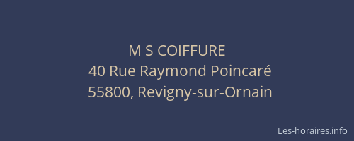 M S COIFFURE