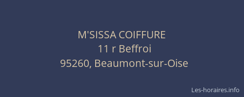 M'SISSA COIFFURE
