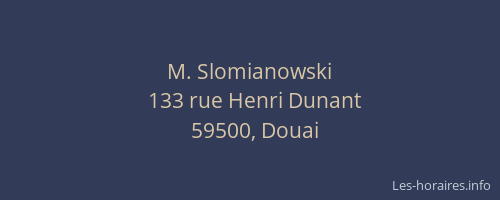 M. Slomianowski