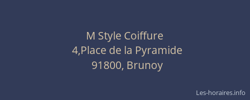 M Style Coiffure