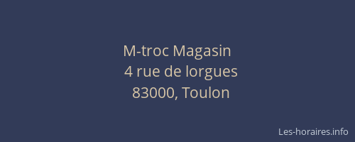 M-troc Magasin