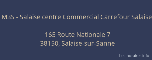 M3S - Salaise centre Commercial Carrefour Salaise