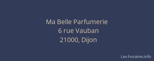 Ma Belle Parfumerie