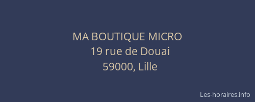 MA BOUTIQUE MICRO
