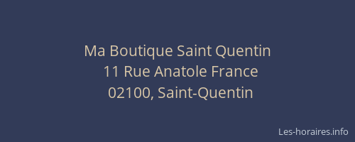 Ma Boutique Saint Quentin