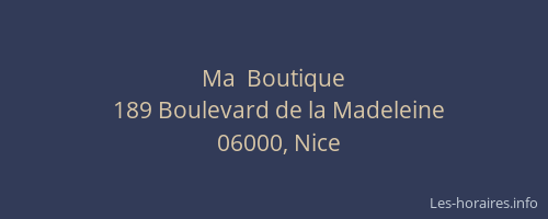 Ma  Boutique