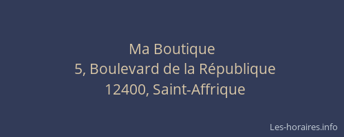 Ma Boutique
