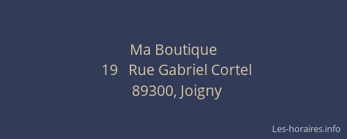 Ma Boutique