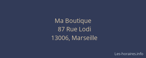 Ma Boutique