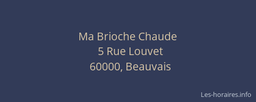 Ma Brioche Chaude