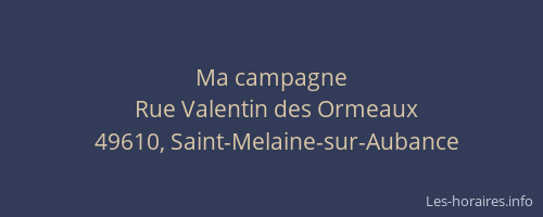Ma campagne