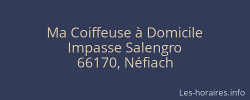 Ma Coiffeuse à Domicile
