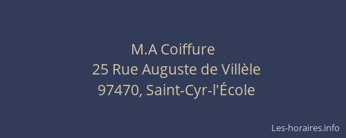 M.A Coiffure
