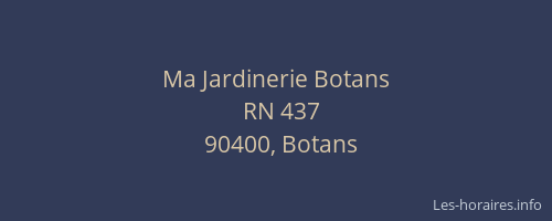 Ma Jardinerie Botans