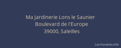 Ma Jardinerie Lons le Saunier