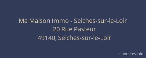 Ma Maison Immo - Seiches-sur-le-Loir