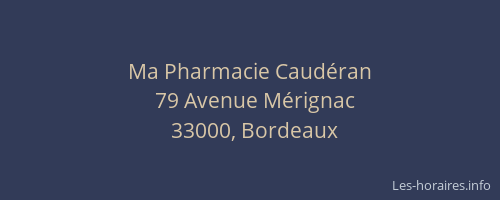 Ma Pharmacie Caudéran