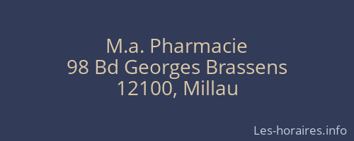 M.a. Pharmacie