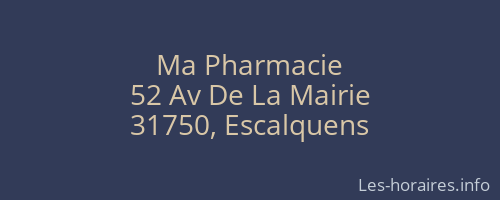 Ma Pharmacie