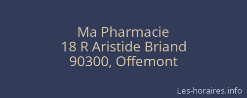 Ma Pharmacie