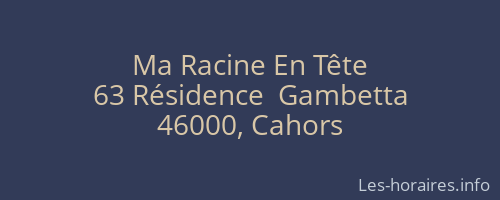 Ma Racine En Tête