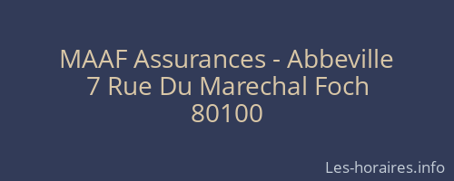 MAAF Assurances - Abbeville