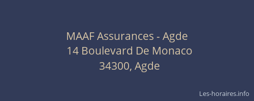 MAAF Assurances - Agde