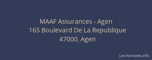 MAAF Assurances - Agen