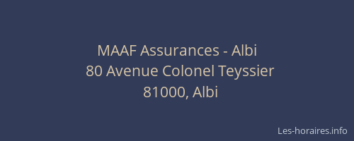 MAAF Assurances - Albi