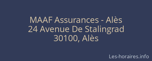 MAAF Assurances - Alès