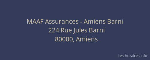 MAAF Assurances - Amiens Barni