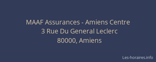 MAAF Assurances - Amiens Centre