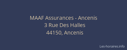 MAAF Assurances - Ancenis