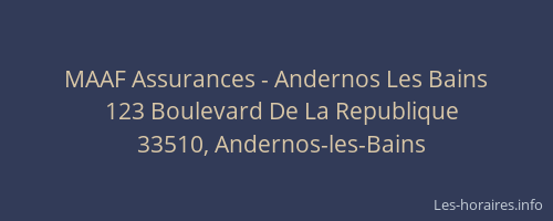MAAF Assurances - Andernos Les Bains