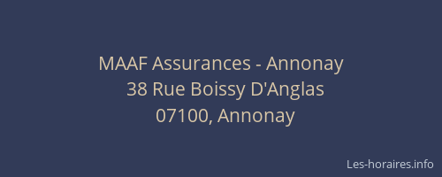 MAAF Assurances - Annonay