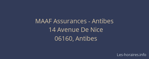 MAAF Assurances - Antibes