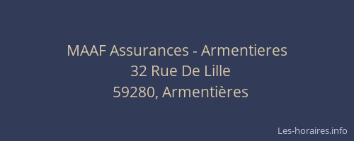 MAAF Assurances - Armentieres