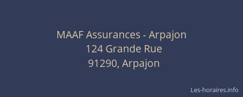 MAAF Assurances - Arpajon