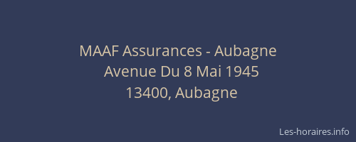 MAAF Assurances - Aubagne