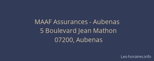 MAAF Assurances - Aubenas