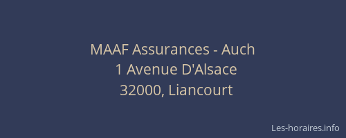 MAAF Assurances - Auch
