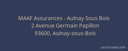 MAAF Assurances - Aulnay Sous Bois