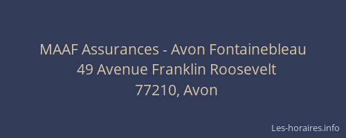 MAAF Assurances - Avon Fontainebleau