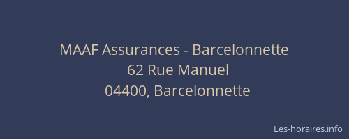 MAAF Assurances - Barcelonnette