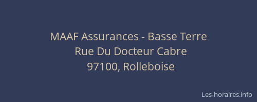 MAAF Assurances - Basse Terre