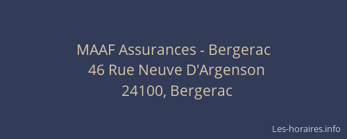 MAAF Assurances - Bergerac