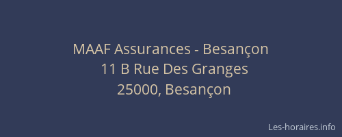 MAAF Assurances - Besançon