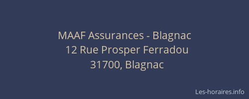 MAAF Assurances - Blagnac
