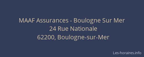 MAAF Assurances - Boulogne Sur Mer