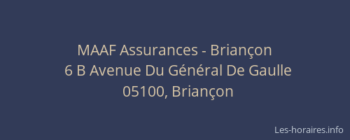 MAAF Assurances - Briançon